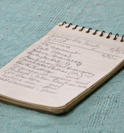 Junk mail notebook